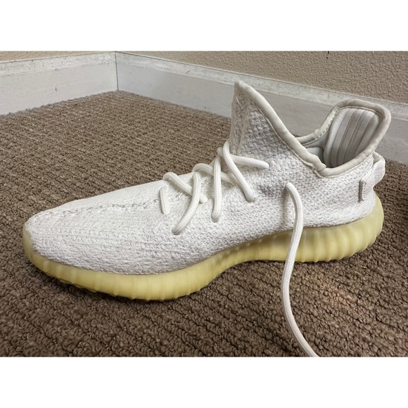 Adidas Yeezy Boost 350 V2 Cream Triple White Mens Sneakers Shoes Size US 9.5 - Picture 5 of 15